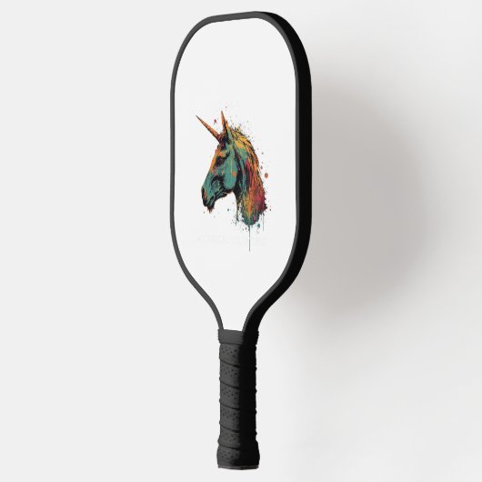 Abstracte Unicorn Pickleball Paddle (Links)