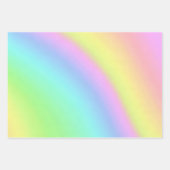 Abstracte Unicorn Vibes Pastel Rainbow Art Inpakpapier Vel (Voorkant 3)