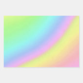 Abstracte Unicorn Vibes Pastel Rainbow Art Inpakpapier Vel (Voorkant)