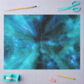 Abstracte, universele kosmos-ontkoppeling in ruimt tissuepapier (Craft)