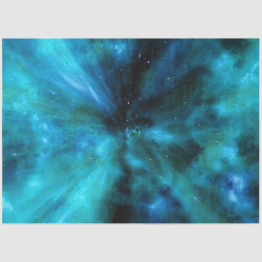 Abstracte, universele kosmos-ontkoppeling in ruimt tissuepapier (Voorkant)