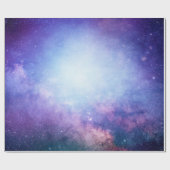 Abstracte universum rooksterren cadeaupapier (Vlak)