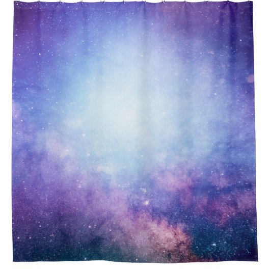 Abstracte universum rooksterren douchegordijn (Voorkant)