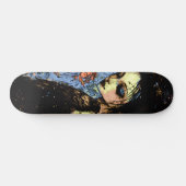 Abstracte Urban Art Gothic Girl Raven Red Rose Persoonlijk Skateboard (Horizontaal)