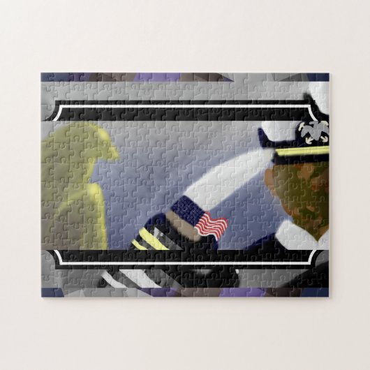 Abstracte US-veteraankunstpuzzel Legpuzzel (Horizontaal)