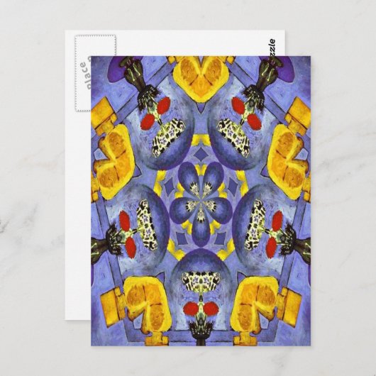 Abstracte vaas briefkaart (Voorkant / Achterkant)