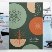 Abstracte vakantiecirkels drieluik wenskaart (Binnenkant midden)