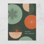 Abstracte vakantiecirkels feestdagenkaart (Voorkant)