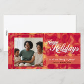 Abstracte Vakantiefotokaart Feestdagenkaart (Voorkant / Achterkant)