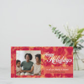 Abstracte Vakantiefotokaart Feestdagenkaart (Staand voorkant)