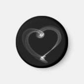 Abstracte Valentijnsdag Heart Magnet (Voorkant)