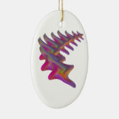 Abstracte vallende ster, geschenken keramisch ornament (Rechts)