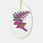 Abstracte vallende ster, geschenken keramisch ornament (Links)