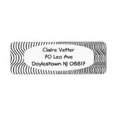 Abstracte valstrikken etiket (Voorkant)