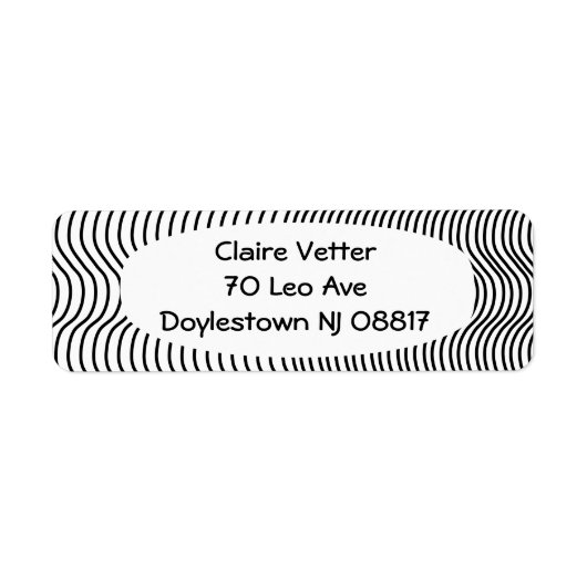 Abstracte valstrikken etiket (Voorkant)