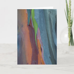 Abstracte van regenboogggbomen kaart