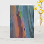 Abstracte van regenboogggbomen kaart (Gele Bloem)