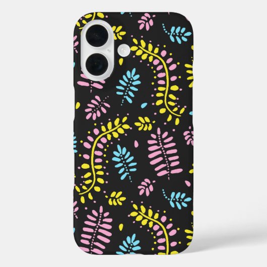 Abstracte varenbladeren-gedurfde kleuren Case-Mate iPhone case (Achterkant)
