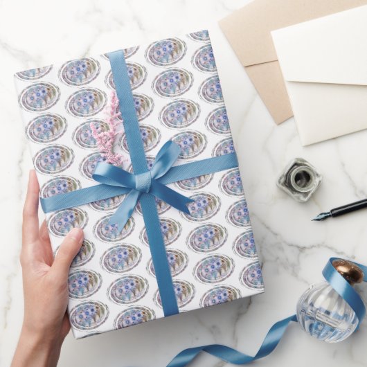 Abstracte varens en bloemen cadeaupapier (Geschenken)