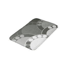 Abstracte varenschijfje - donkergroen - badmat