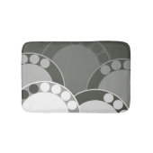 Abstracte varenschijfje - donkergroen - badmat (Voorkant)