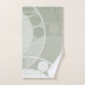 Abstracte varenschijfje - neutraal gekleurd - hand bad handdoek (Handdoek)