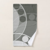 Abstracte varenschijfje - neutraal gekleurd - hand bad handdoek (Handdoek)