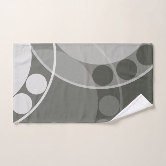 Abstracte varenschijfje - neutraal gekleurd - hand bad handdoek (Handdoek)