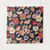 abstracte vaste bloemen, volledig afgewerkt, over wandkleed (Voorkant (horizontaal))