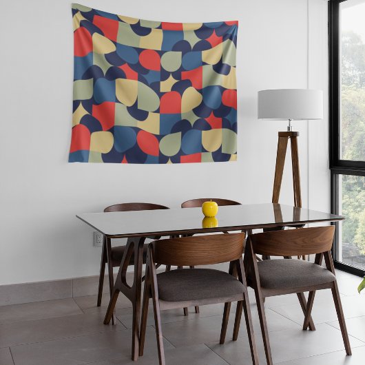 Abstracte vectorkunst wandkleed