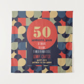 Abstracte vectorkunst wandkleed (Voorkant)