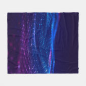 Abstracte veelhoekige ruimte met laag poly dark ba fleece deken (Voorkant (Horizontaal))