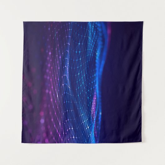 Abstracte veelhoekige ruimte met laag poly dark ba wandkleed (Voorkant (horizontaal))