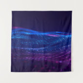 Abstracte veelhoekige ruimte met laag poly dark ba wandkleed (Voorkant)