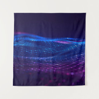 Abstracte veelhoekige ruimte met laag poly dark ba wandkleed