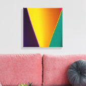 Abstracte veelkleurige achtergrond canvas afdruk (Insitu (Woonkamer))