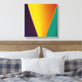 Abstracte veelkleurige achtergrond canvas afdruk (Insitu (Slaapkamer))