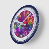 Abstracte veelkleurige Bokeh achtergrond-25363 Ronde Klok (Hoek)