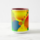 Abstracte veelkleurige cirkels ontwerp -23089 mok (Midden)