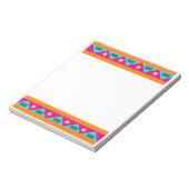 Abstracte veelkleurige inheemse Amerikaanse patroo Notitieblok (Linkerzijde)