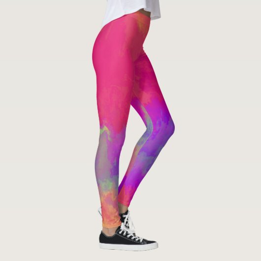 Abstracte veelkleurige Leggings (Rechts)
