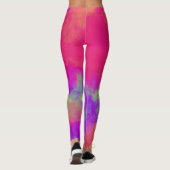 Abstracte veelkleurige Leggings (Achterkant)