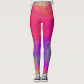 Abstracte veelkleurige Leggings (Voorkant)