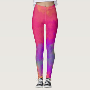 Abstracte veelkleurige Leggings