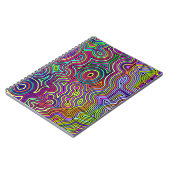 abstracte veelkleurige lijnen notitieboek (Linkerzijde)