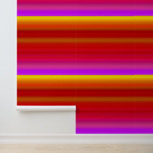 Abstracte veelkleurige strepen behang