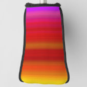 Abstracte veelkleurige strepen golfheadcover (Draai 90)