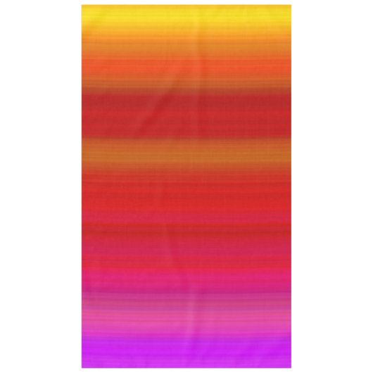 Abstracte veelkleurige strepen tafelkleed (Voorkant)