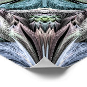 Abstracte veelkleurige vetplant rozet poster (Hoek)