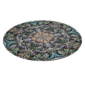 Abstracte veelkleurige vetplant rozet snijplank (Hoek)